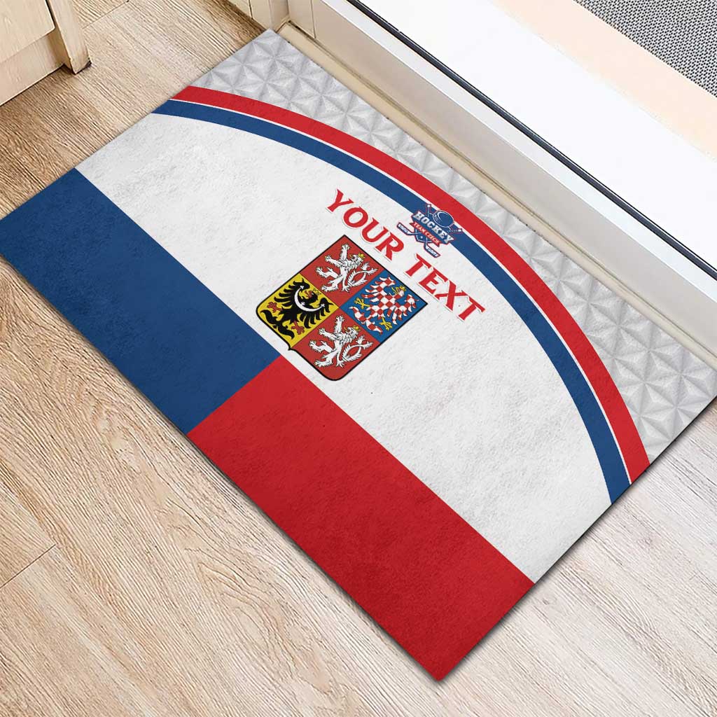 Custom Czech Hockey Rubber Doormat Go Cesko