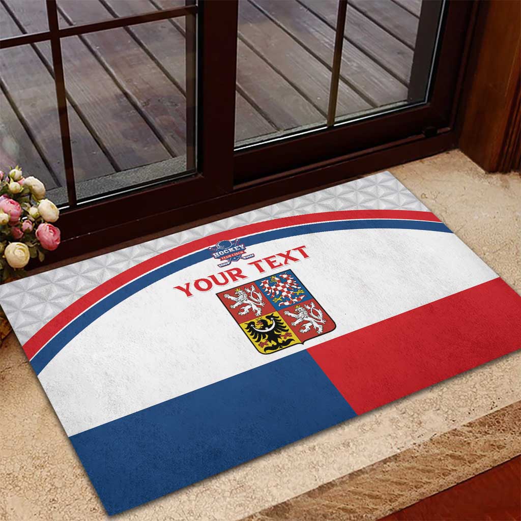 Custom Czech Hockey Rubber Doormat Go Cesko