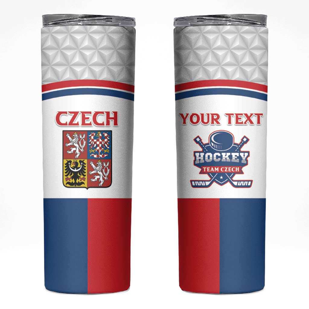 Custom Czech Hockey Skinny Tumbler Go Cesko