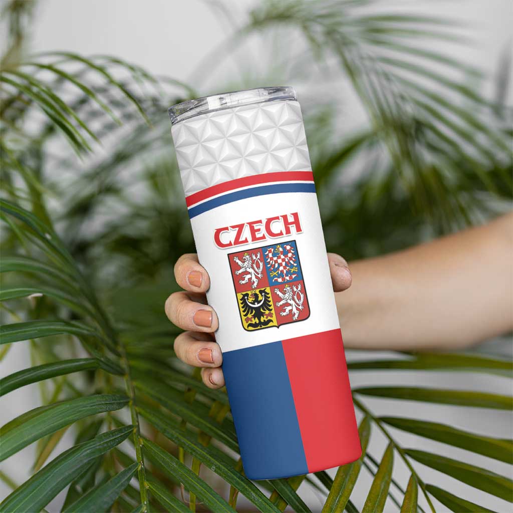 Custom Czech Hockey Skinny Tumbler Go Cesko