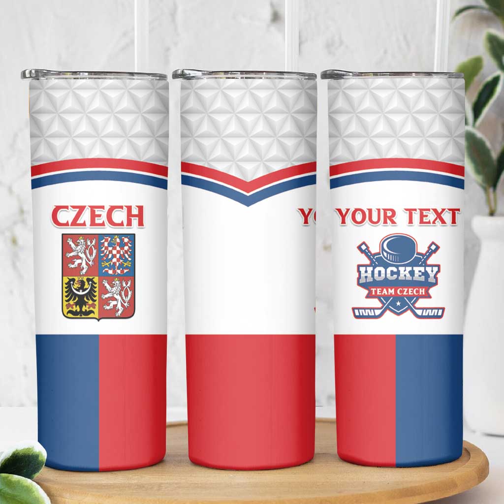 Custom Czech Hockey Skinny Tumbler Go Cesko
