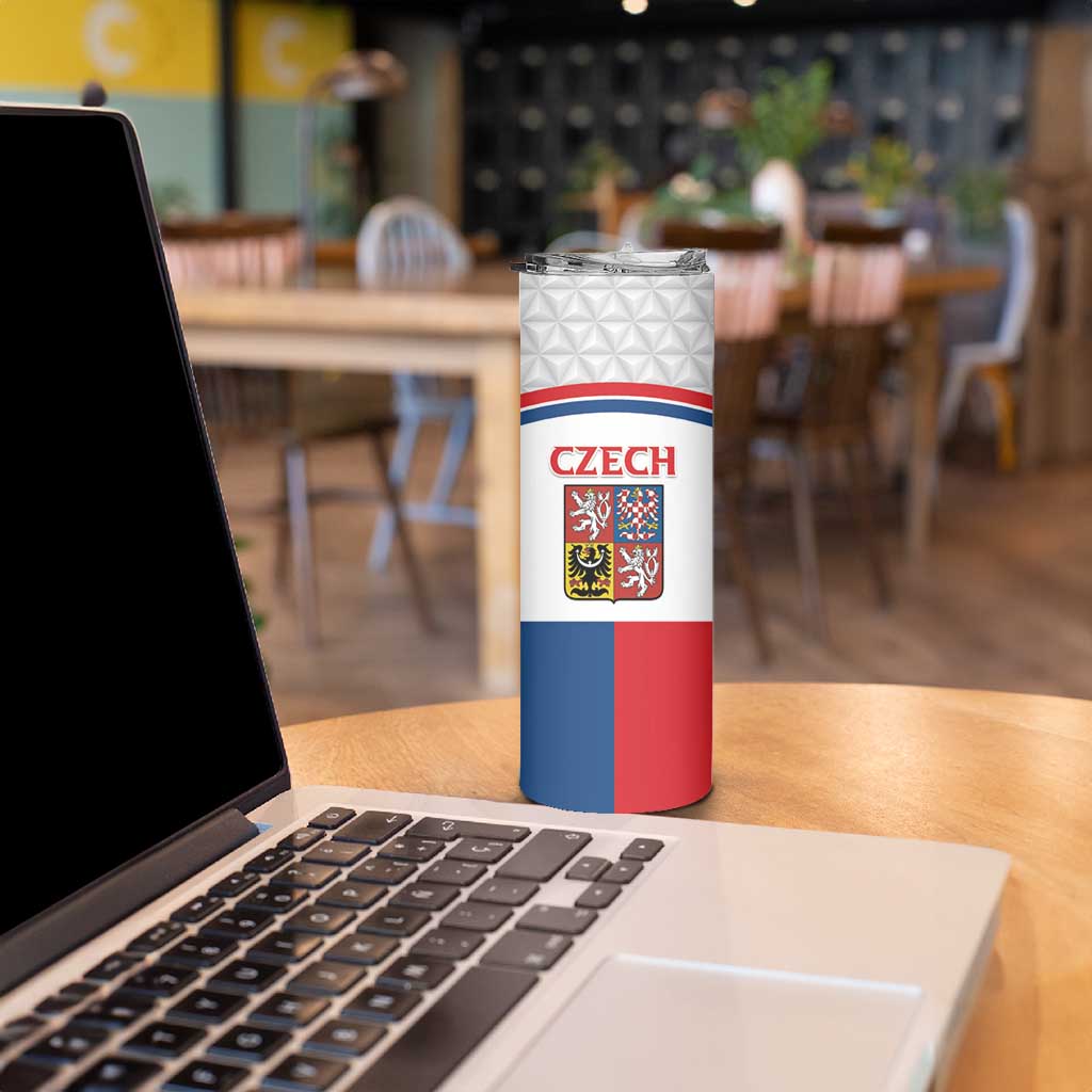 Custom Czech Hockey Skinny Tumbler Go Cesko