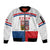 Custom Czech Hockey Sleeve Zip Bomber Jacket Go Cesko