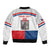 Custom Czech Hockey Sleeve Zip Bomber Jacket Go Cesko