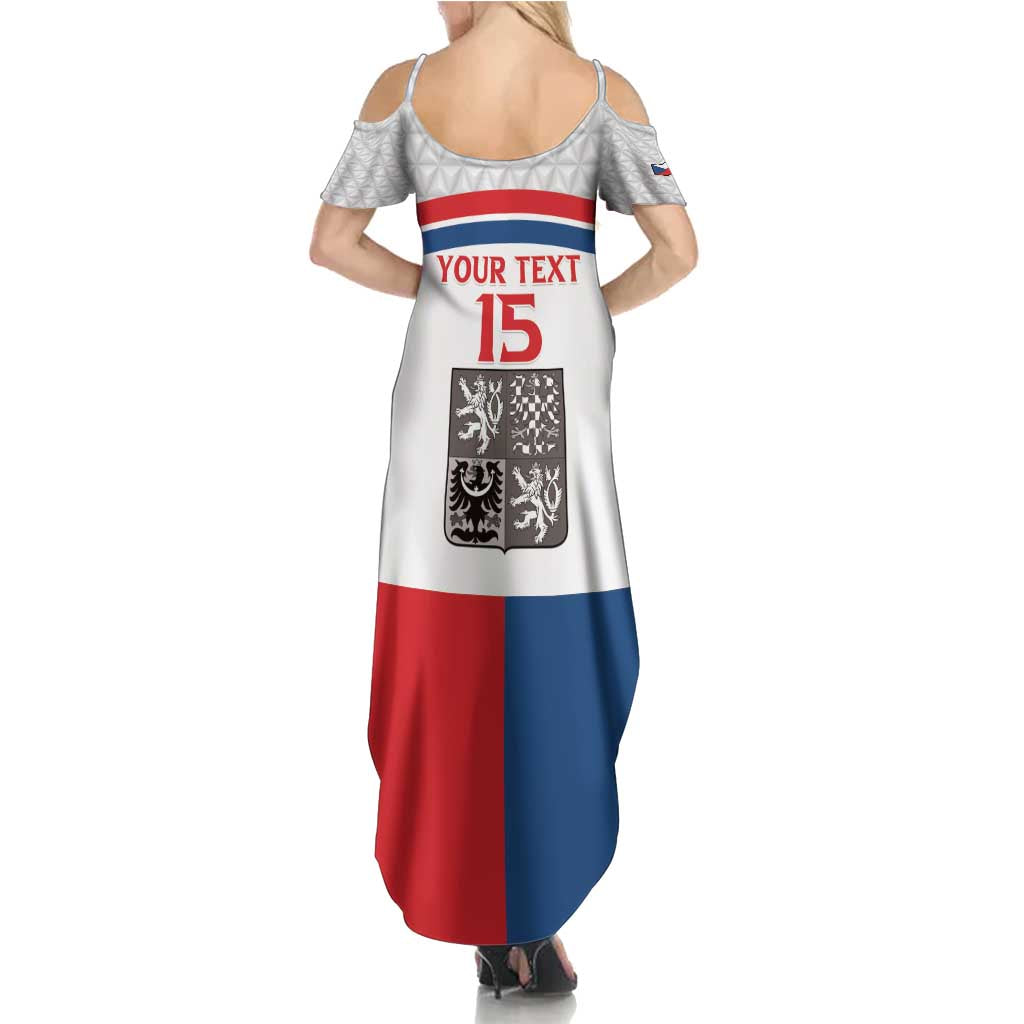 Custom Czech Hockey Summer Maxi Dress Go Cesko