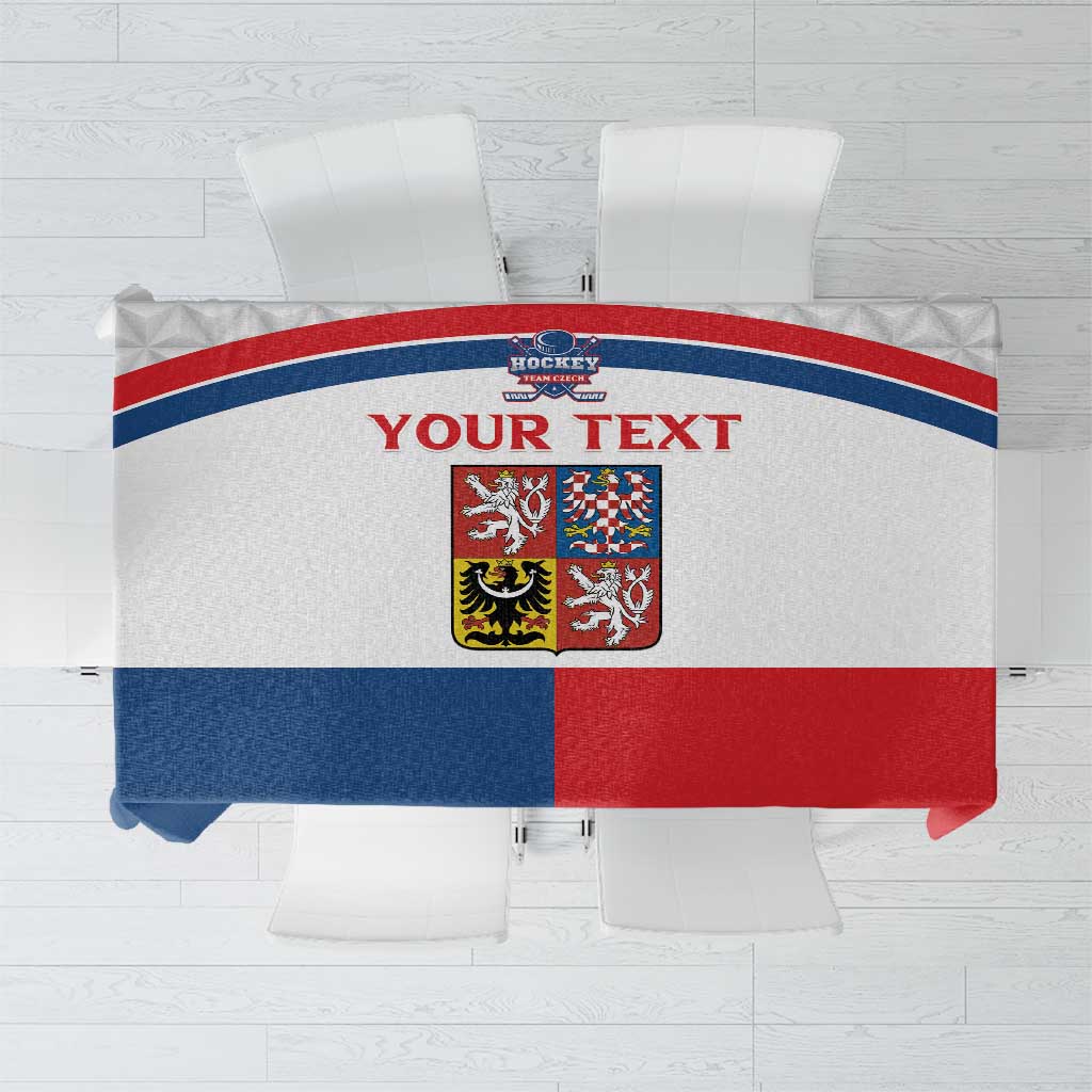Custom Czech Hockey Tablecloth Go Cesko