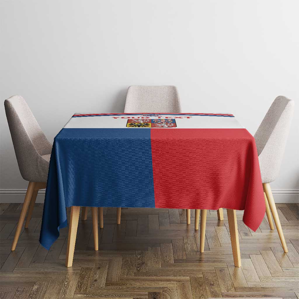 Custom Czech Hockey Tablecloth Go Cesko