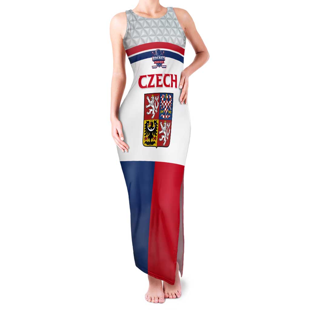 Custom Czech Hockey Tank Maxi Dress Go Cesko