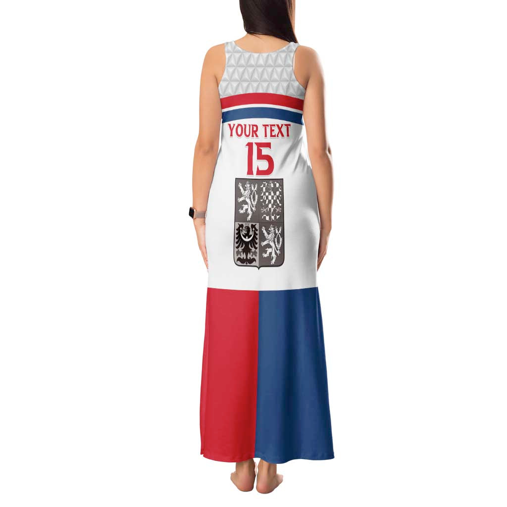 Custom Czech Hockey Tank Maxi Dress Go Cesko