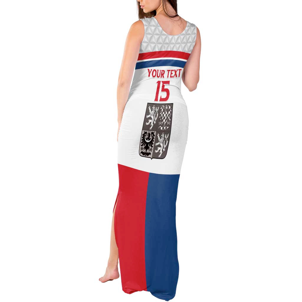 Custom Czech Hockey Tank Maxi Dress Go Cesko