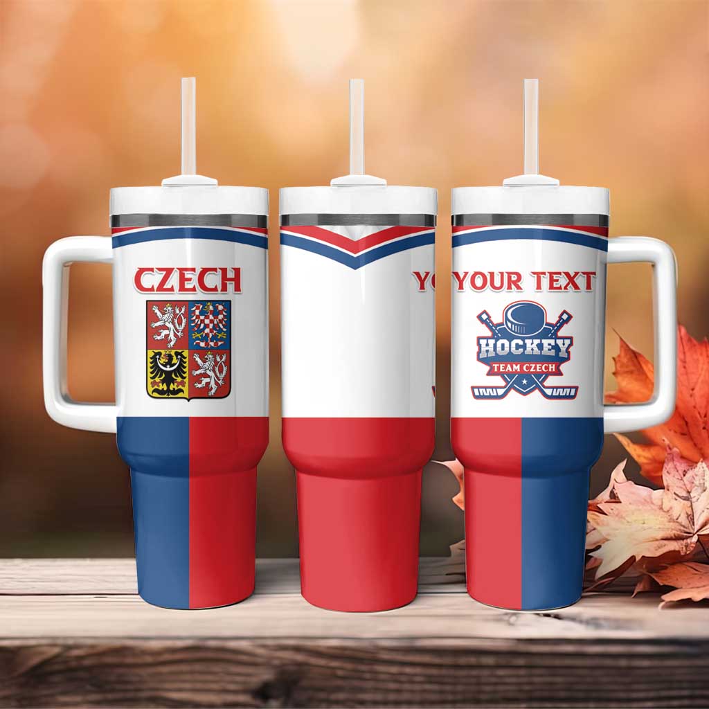 Custom Czech Hockey Tumbler With Handle Go Cesko
