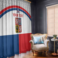 Custom Czech Hockey Window Curtain Go Cesko