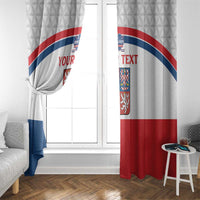 Custom Czech Hockey Window Curtain Go Cesko