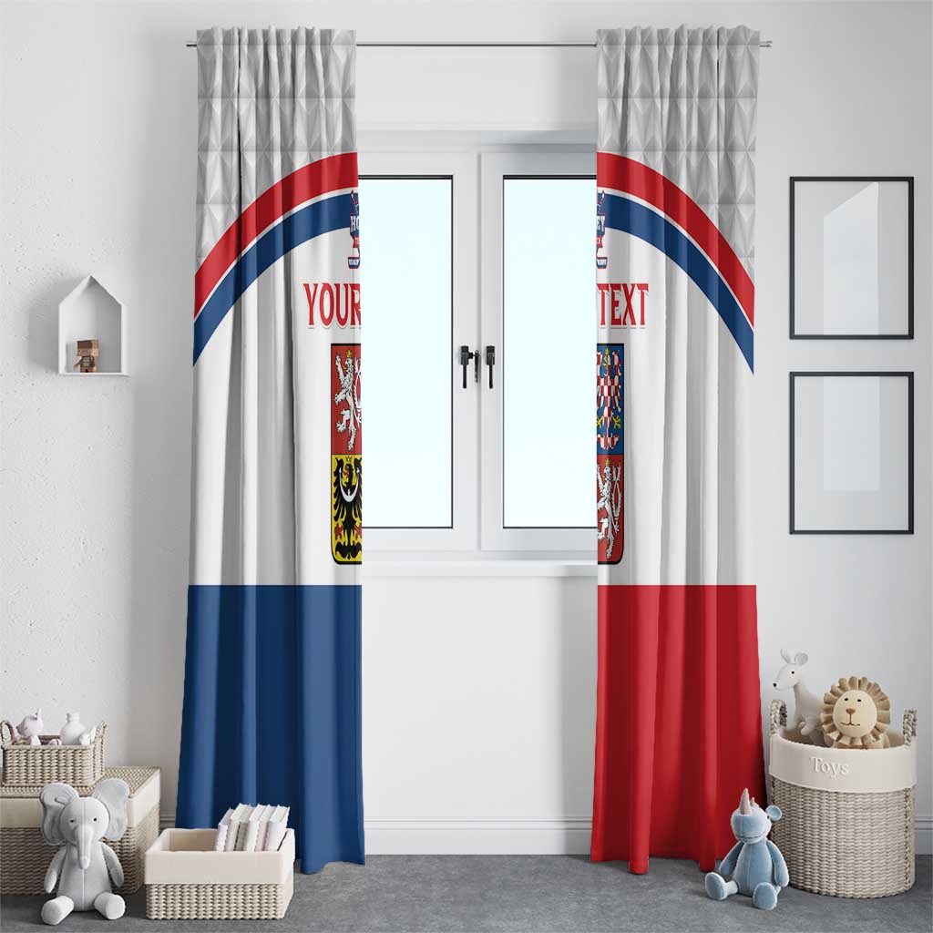 Custom Czech Hockey Window Curtain Go Cesko