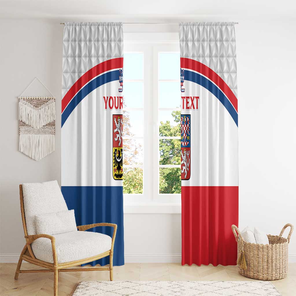 Custom Czech Hockey Window Curtain Go Cesko