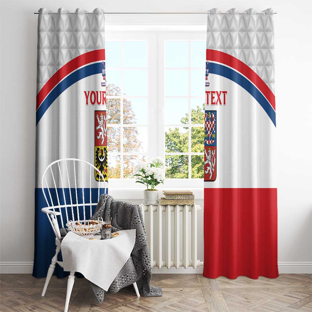 Custom Czech Hockey Window Curtain Go Cesko