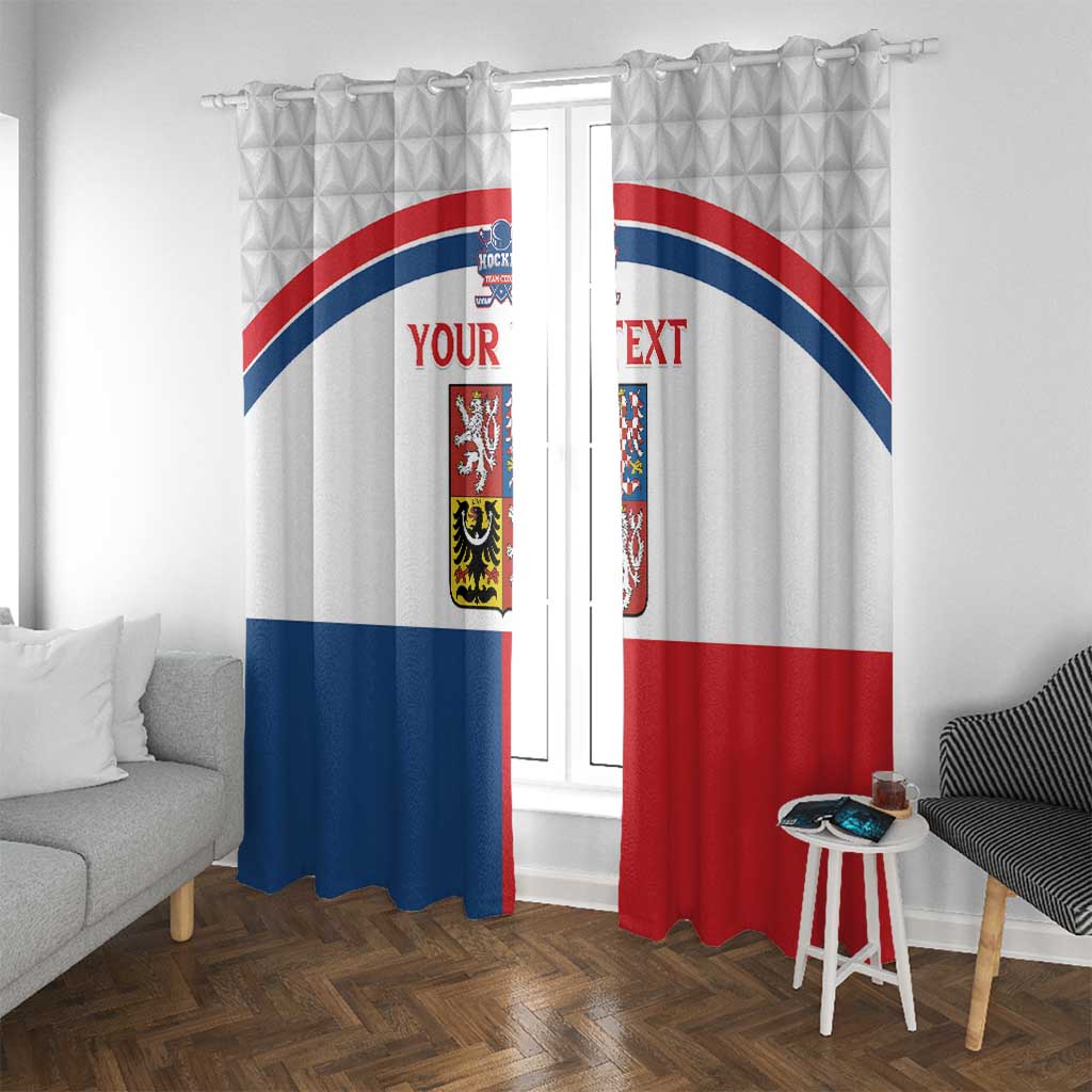 Custom Czech Hockey Window Curtain Go Cesko