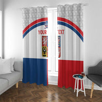 Custom Czech Hockey Window Curtain Go Cesko