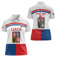 Custom Czech Hockey Women Polo Shirt Go Cesko
