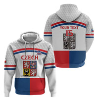 Custom Czech Hockey Zip Hoodie Go Cesko