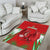 Wales Rugby Custom Area Rug Dragon Scales Style - Wonder Print Shop