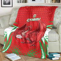 Wales Rugby Custom Blanket Dragon Scales Style - Wonder Print Shop