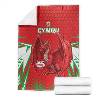 Wales Rugby Custom Blanket Dragon Scales Style - Wonder Print Shop
