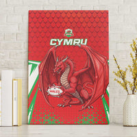 Wales Rugby Custom Canvas Wall Art Dragon Scales Style - Wonder Print Shop