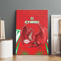 Wales Rugby Custom Canvas Wall Art Dragon Scales Style - Wonder Print Shop