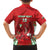 Wales Rugby Custom Family Matching Off The Shoulder Long Sleeve Dress and Hawaiian Shirt Dragon Scales Style - Wonder Print Shop