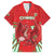 Wales Rugby Custom Family Matching Off The Shoulder Long Sleeve Dress and Hawaiian Shirt Dragon Scales Style - Wonder Print Shop
