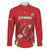 Wales Rugby Custom Family Matching Off The Shoulder Long Sleeve Dress and Hawaiian Shirt Dragon Scales Style - Wonder Print Shop