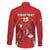 Wales Rugby Custom Family Matching Off The Shoulder Long Sleeve Dress and Hawaiian Shirt Dragon Scales Style - Wonder Print Shop
