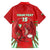 Wales Rugby Custom Family Matching Off Shoulder Maxi Dress and Hawaiian Shirt Dragon Scales Style - Wonder Print Shop