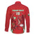 Wales Rugby Custom Family Matching Off Shoulder Maxi Dress and Hawaiian Shirt Dragon Scales Style - Wonder Print Shop