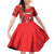 Wales Rugby Custom Family Matching Off Shoulder Short Dress and Hawaiian Shirt Dragon Scales Style - Wonder Print Shop