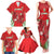 Wales Rugby Custom Family Matching Tank Maxi Dress and Hawaiian Shirt Dragon Scales Style - Wonder Print Shop