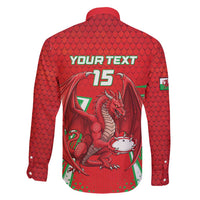 Wales Rugby Custom Family Matching Tank Maxi Dress and Hawaiian Shirt Dragon Scales Style - Wonder Print Shop