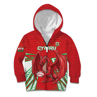 Wales Rugby Custom Kid Hoodie Dragon Scales Style - Wonder Print Shop
