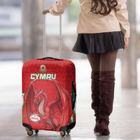 Wales Rugby Custom Luggage Cover Dragon Scales Style - Wonder Print Shop