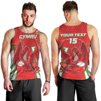 Wales Rugby Custom Men Tank Top Dragon Scales Style - Wonder Print Shop