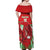 Wales Rugby Custom Off Shoulder Maxi Dress Dragon Scales Style - Wonder Print Shop
