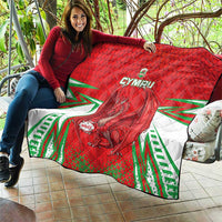 Wales Rugby Custom Quilt Dragon Scales Style - Wonder Print Shop