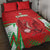 Wales Rugby Custom Quilt Bed Set Dragon Scales Style - Wonder Print Shop