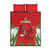 Wales Rugby Custom Quilt Bed Set Dragon Scales Style - Wonder Print Shop
