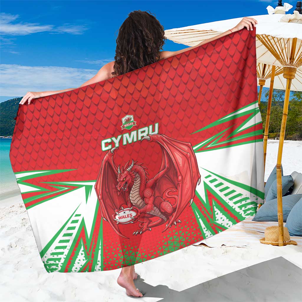 Wales Rugby Custom Sarong Dragon Scales Style - Wonder Print Shop