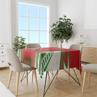 Wales Rugby Custom Tablecloth Dragon Scales Style - Wonder Print Shop