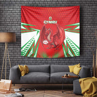 Wales Rugby Custom Tapestry Dragon Scales Style - Wonder Print Shop