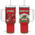 Wales Rugby Custom Tumbler With Handle Dragon Scales Style - Wonder Print Shop