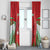 Wales Rugby Custom Window Curtain Dragon Scales Style - Wonder Print Shop